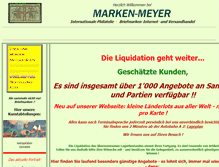 Tablet Screenshot of marken-meyer.ch